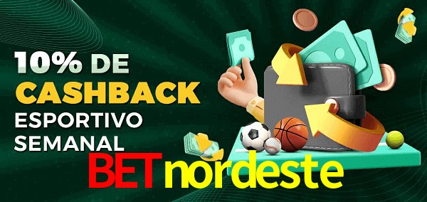 10% de bônus de cashback na betnordeste